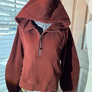 lululemon scuba athletica Maroon Hoodie Jacket